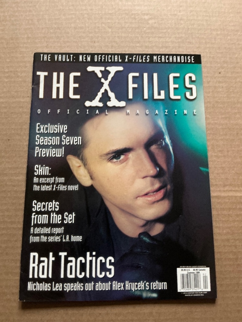 The X-Files Official Magazine Summer 1999 Nicholas Lea Cover vol. 1 No. 10